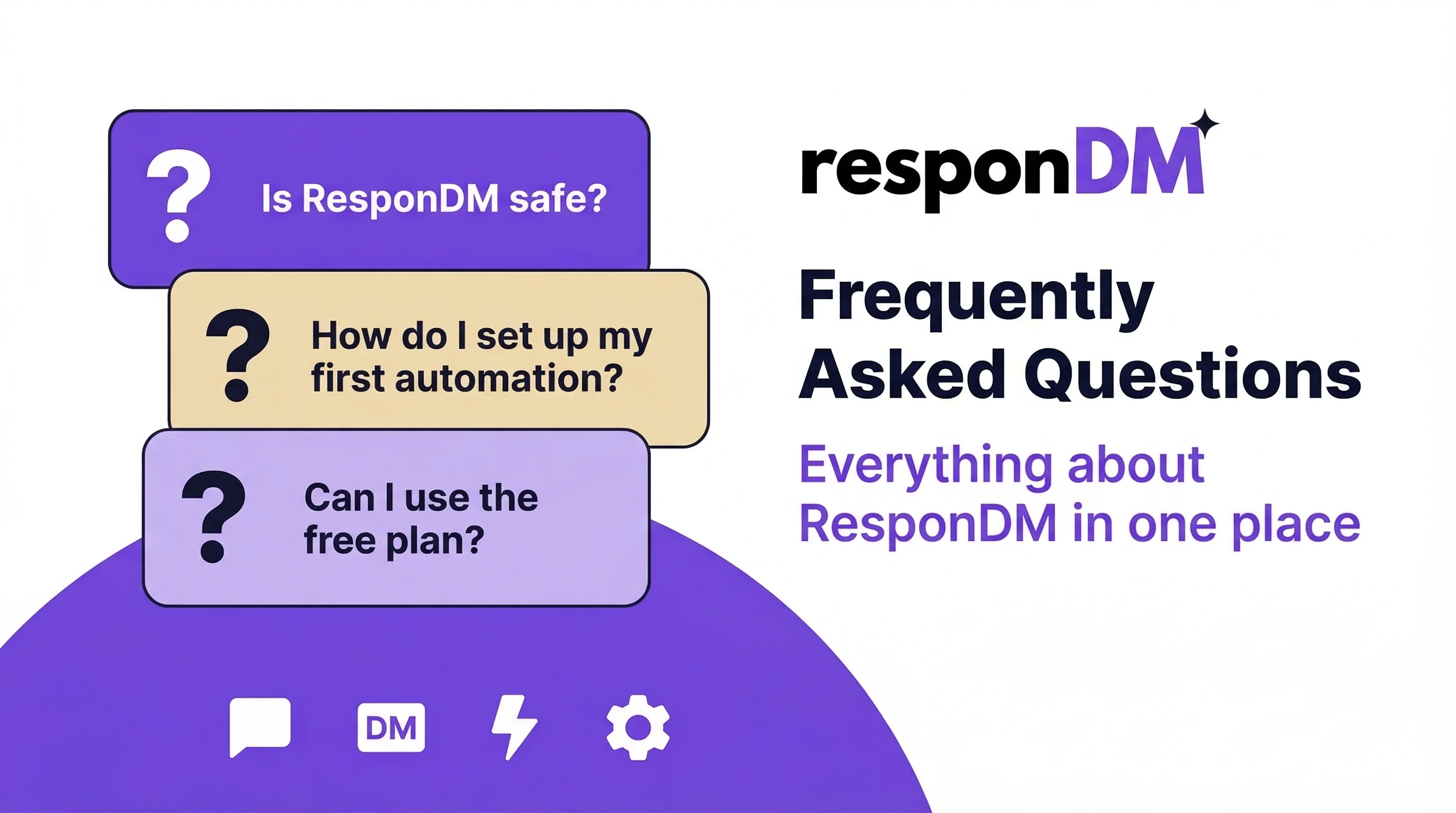 FAQ — ResponDM: Automation, Plans & Safety
