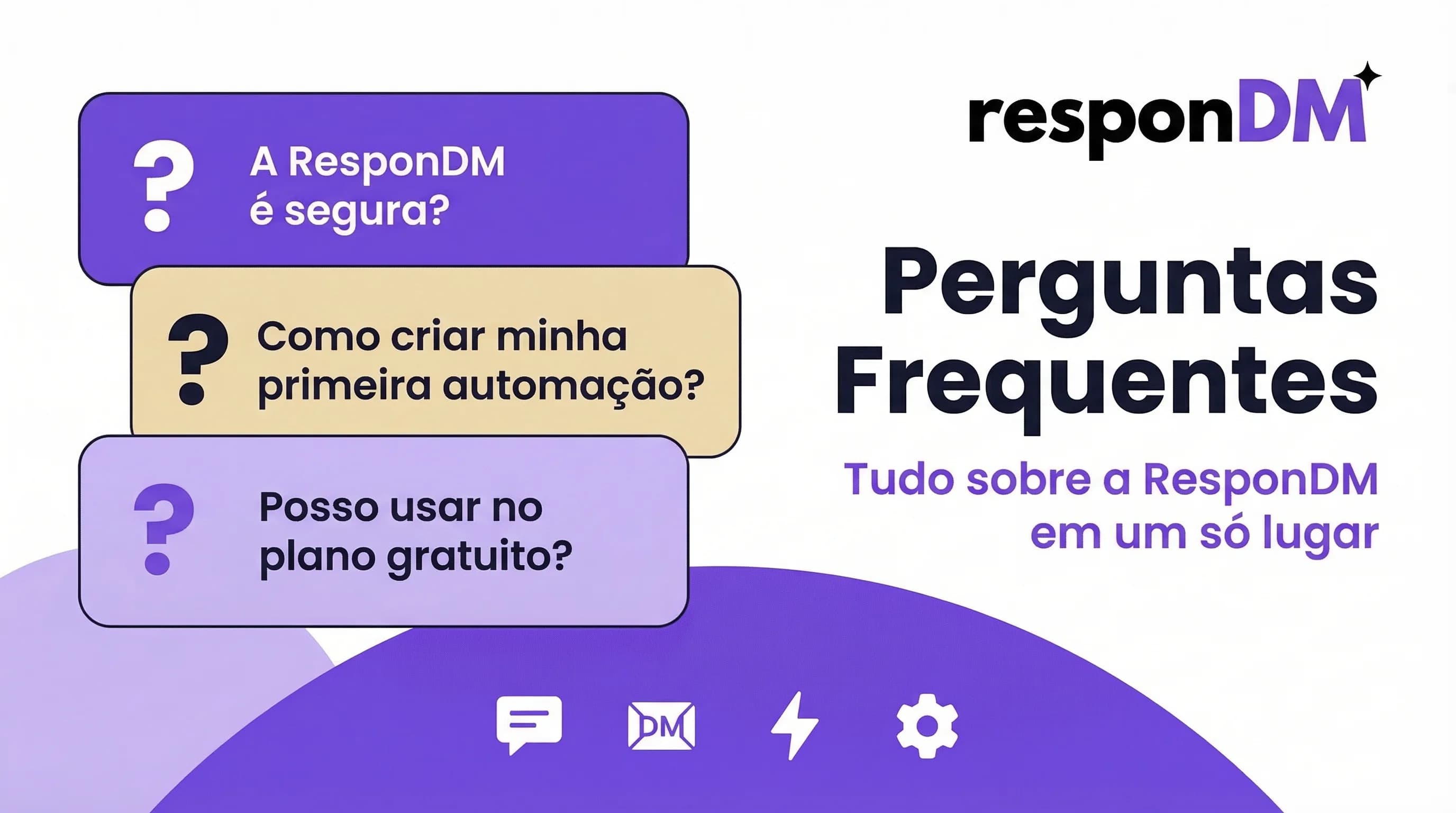 FAQ ResponDM: Segurança, Planos e Automações
