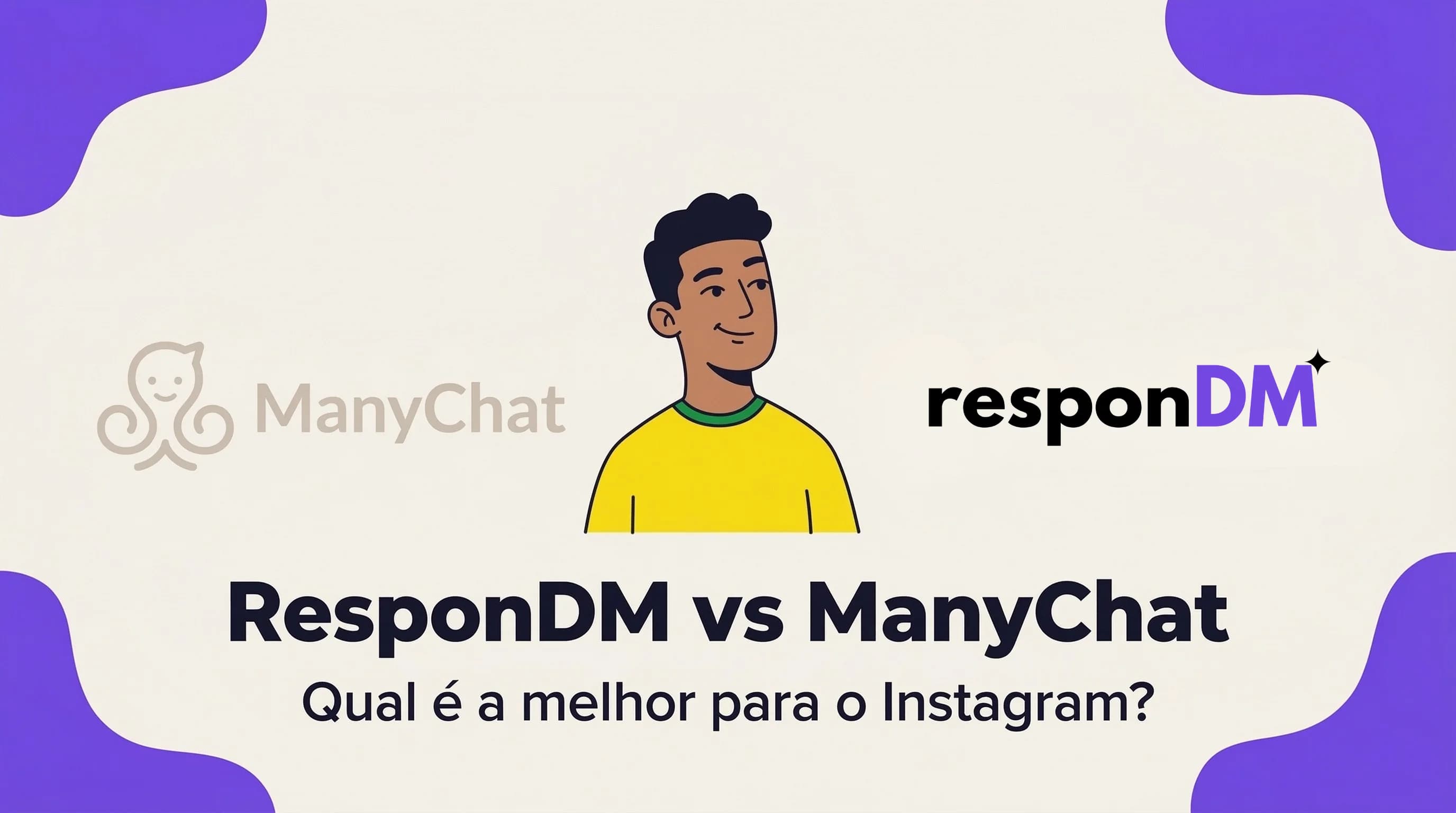 ResponDM vs ManyChat: Melhor Automação Instagram 2026
